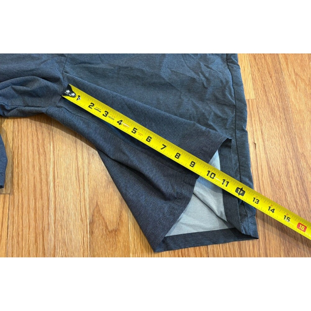 Hurley Men's Shorts Size 36 Gray Chino Flat Front Button Closure Flap Pockets - Picture 10 of 12